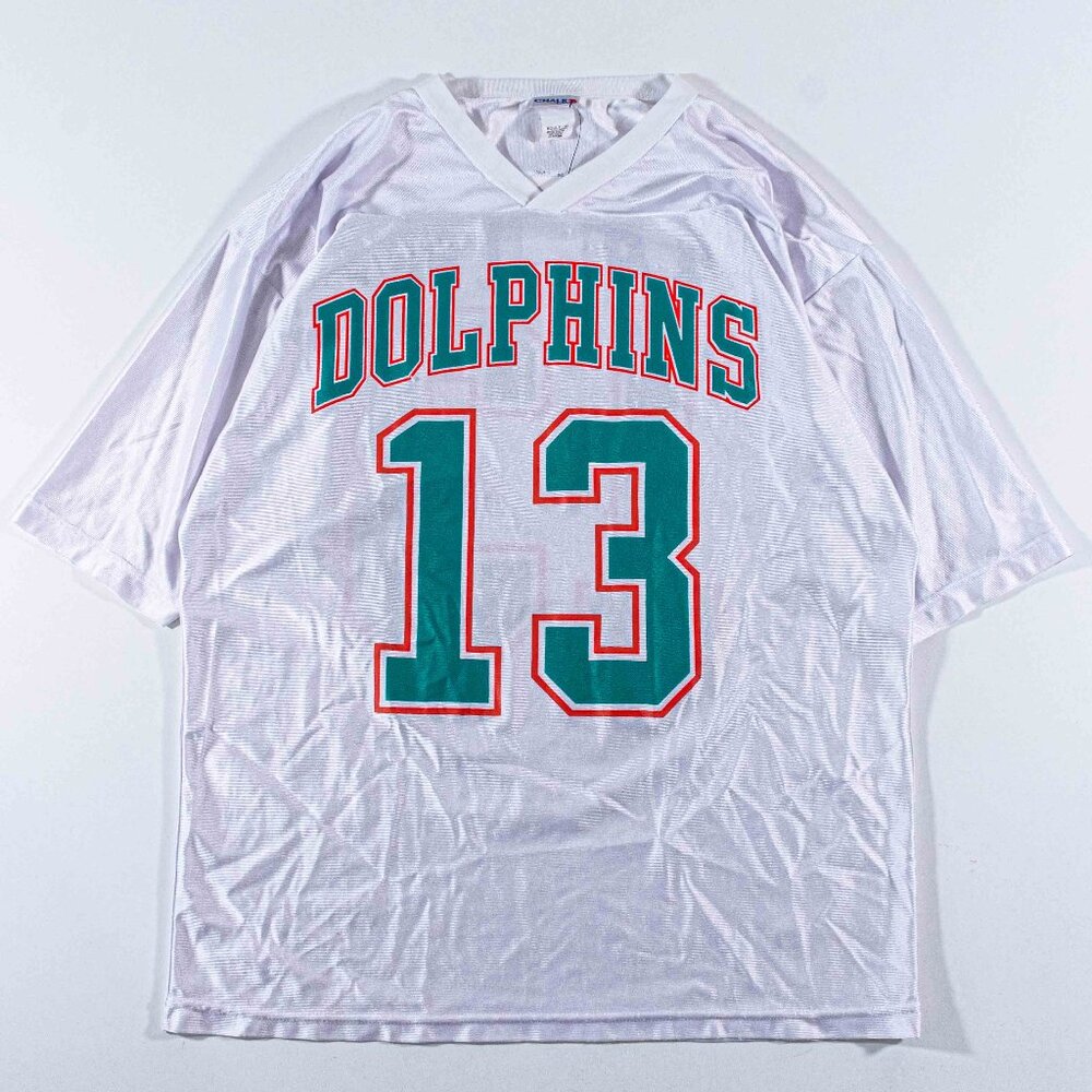 VTG 90s Miami Dolphins ChalkLine Dan Marino Jersey XL White NFL